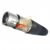 CONECTOR XLR HEMBRA 3 PINES, TIPO CANON, MICROFONO