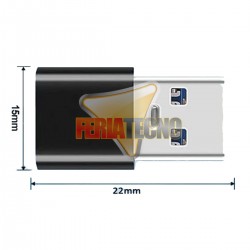 ADAPTADOR USB-A MACHO A USB-C HEMBRA