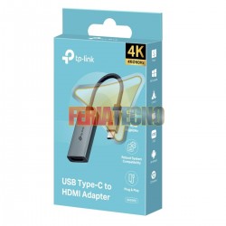 ADAPTADOR USB-C A HDMI 4K, TP-LINK UA520C.