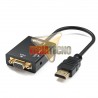 CONVERSOR DE VIDEO HDMI A VGA + AUDIO, 1080P