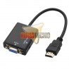 CONVERSOR DE VIDEO HDMI A VGA + AUDIO, 1080P