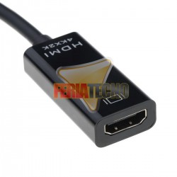 CABLE MINI DISPLAY PORT A HDMI HEMBRA, 4K 1,8 METROS