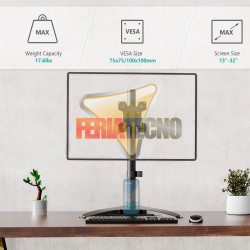 SOPORTE DE ESCRITORIO, MONITOR HASTA 27". SOBREMESA