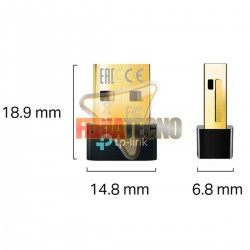 ADAPTADOR BLUETOOTH 5.3 TP-LINK NANO USB, UB500