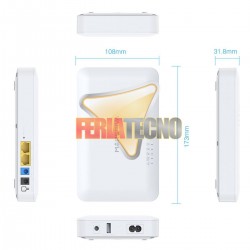 MINI UPS SMART DC KP6 MAX, PARA ROUTERS Y MODEM, 20000 MAH 18W, MARSRIVA