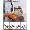 SOPORTE ALUMINIO NOTEBOOK Y TABLET, PEGABLE.