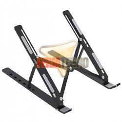 SOPORTE ALUMINIO NOTEBOOK Y TABLET, PEGABLE.