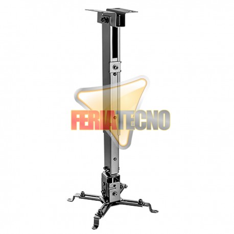 SOPORTE PARA PROYECTOR A TECHO, 13 A 65 CM. 20KG. NEGRO