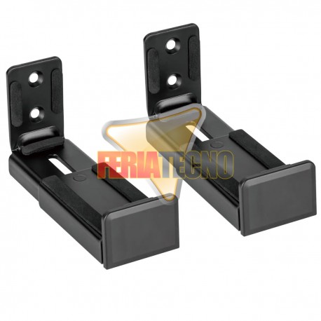 SOPORTE SOUNDBAR BARRA DE SONIDO A MURO (2 UNI.), NEGRO
