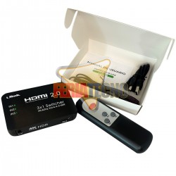 SWITCH HDMI V1.4 ACTIVO 3X1 (FULL 1080P HD), SOP. 3D, C. REMOTO