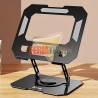 SOPORTE METALICO NOTEBOOK Y TABLET, GIRATORIO Y PLEGABLE
