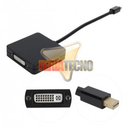 ADAPTADOR MINI DP A VGA + HDMI + DVI M-H