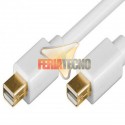 CABLE MINI DISPLAY PORT 1,5 METROS, BLANCO