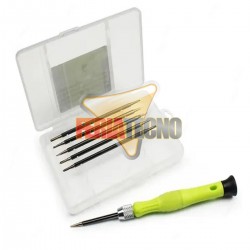 KIT DESTORNILLADOR PRECISION 7 PIEZAS, PARA CELULAR Y NOTEBOOK
