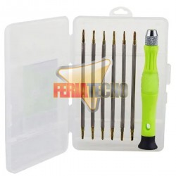 KIT DESTORNILLADOR PRECISION 7 PIEZAS, PARA CELULAR Y NOTEBOOK