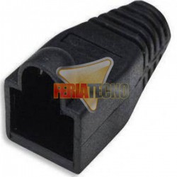 FUNDA, CAPUCHON PARA CONECTOR RJ45, 100 UNI. NEGRO