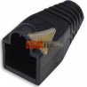 FUNDA, CAPUCHON PARA CONECTOR RJ45, 100 UNI. NEGRO