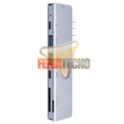 ADAPTADOR THUNDERBOLT 3, USB TIPO C PARA MACBOOK PRO, MULTIPUERTO