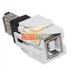 MODULO USB A-B 2.0 H/H PARA PLACA EN MURO