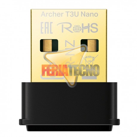 ADAPTADOR WIFI TP-LINK T3U NANO USB, DOBLE BANDA, AC1300