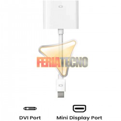 ADAPTADOR MINI DVI MACHO A DVI-D HEMBRA