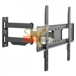 SOPORTE LCD/LED TIPO BRAZO EN MURO 37" A 70". 35KG. NEGRO.