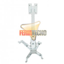 SOPORTE PARA PROYECTOR A TECHO, 13 A 65 CM. 20KG. BLANCO