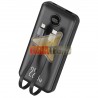 BATERIA EXTERNA POWERBANK, 10.000 MAH, CARGA RAPIDA, NEGRA.