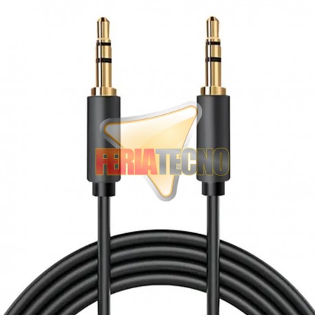 CABLE DE AUDIO PLUG 3.5MM 15 METROS M/M. CON.BAÑO ORO