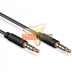 CABLE DE AUDIO PLUG 3.5MM 15 METROS M/M. CON.BAÑO ORO