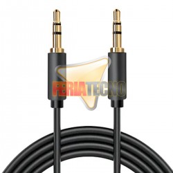 CABLE DE AUDIO PLUG 3.5MM 20 METROS M/M. CON.BAÑO ORO