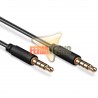CABLE DE AUDIO PLUG 3.5MM 20 METROS M/M. CON.BAÑO ORO