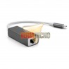 ADAPTADOR USB-C A RJ45 (RED, LAN), PLATEADO