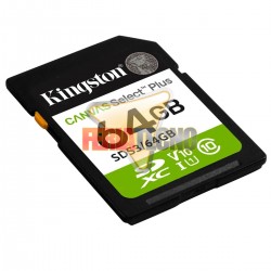 Tarjeta SD 64GB Kingston Canvas Select Plus 100MB/s (SDS3)
