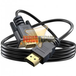 Cable HDMI a VGA 1.8 Metros 1080p Chip Integrado (Sólo Video)