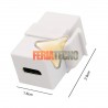 Modulo Keystone USB-C a USB-C Hembra-Hembra 3.1 Gen 2