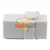 Modulo Keystone USB 3.0 A-A Hembra-Hembra Angulo 90° para Placa en Muro