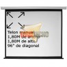Telón Mural 180x180 Manual Retráctil 96" Premium