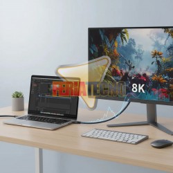 Cable USB-C 4.0 1.8 Metros 8K, Datos 40 Gbps, Carga Rápida 240W