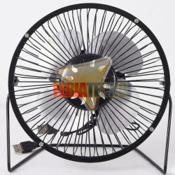 VENTILADOR USB NEGRO. REGULACIÓN VERTICAL.