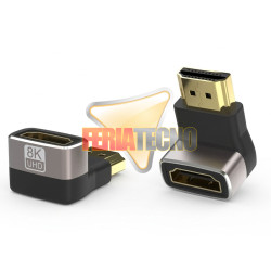 Copla HDMI 8K Ultra HD v2.1 Macho a Hembra Ángulo 90°