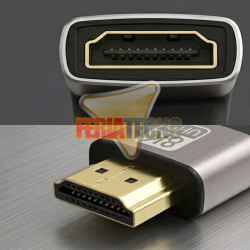 Copla HDMI 8K Ultra HD v2.1 Macho a Hembra Ángulo 90°