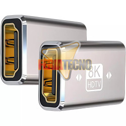 Copla HDMI 8K Ultra HD v2.1 Hembra a Hembra Metálica.