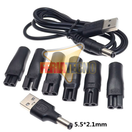 Cable USB Repuesto de Afeitadora y Cortadora de Pelo 6 en 1