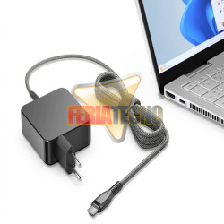 Cargador USB-C a Corriente 65W PD Ultra Rápido Multidispositivo