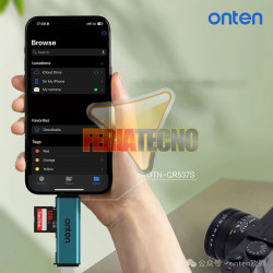 Lector de Memorias Dual USB-C + USB-A para SD y Micro SD Onten