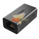 Copla RJ45 Gigabit Blindada Cat8 Aluminio Compatible Cat7/6/5.