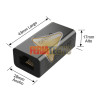 Copla RJ45 Gigabit Blindada Cat8 Aluminio Compatible Cat7/6/5.