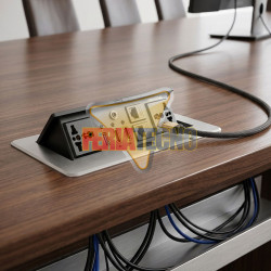 Caja Conexión Multimedia Empotrable HDMI 4K USB 3.0 RJ45 Enchufes