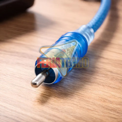ADAPTADOR DE AUDIO RCA MACHO A 2 RCA HEMBRA
